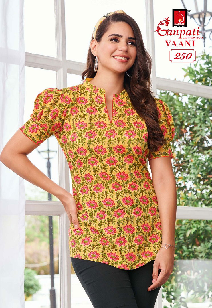 Vaani Vol 2 By Ganpati Summer Special Cotton Ladies Top Wholesale Price In Surat